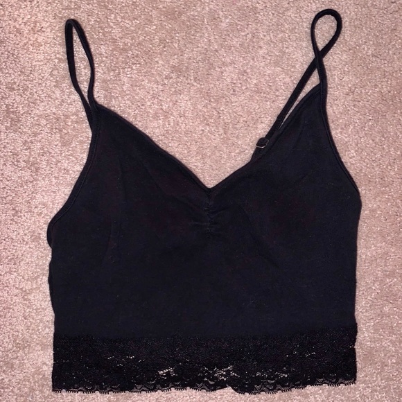black lace tank top forever 21